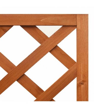 vidaXL Corner Trellis Planter 40x40x150 cm Solid Fir Wood