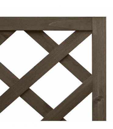 vidaXL Corner Trellis Planter Grey 40x40x150 cm Solid Fir Wood