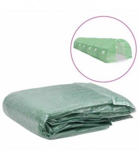 vidaXL Greenhouse Replacement Cover (27 m²) 300x900x200 cm Green