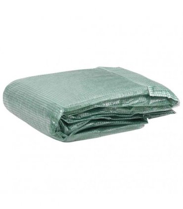 vidaXL Greenhouse Replacement Cover (45 m²) 300x1500x200 cm Green