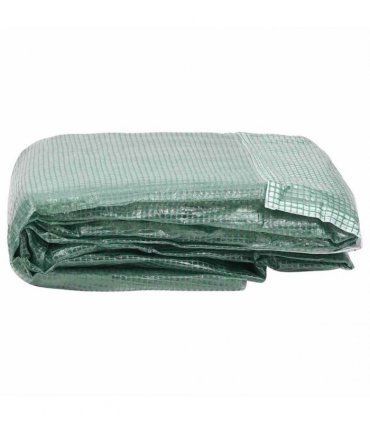 vidaXL Greenhouse Replacement Cover (45 m²) 300x1500x200 cm Green
