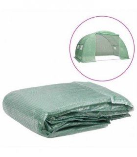 vidaXL Greenhouse Replacement Cover (8 m²) 400x200x200 cm Green