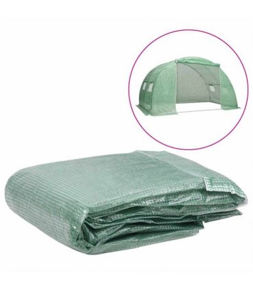 vidaXL Greenhouse Replacement Cover (8 m²) 400x200x200 cm Green