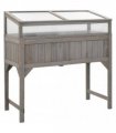 vidaXL Raised Bed with Greenhouse 110x54x120 cm Solid Fir Wood