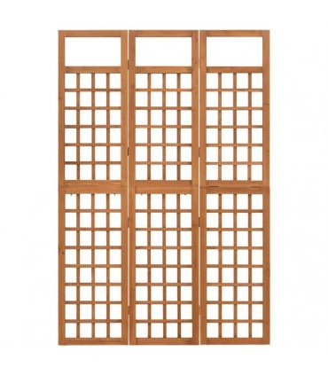 vidaXL 3-Panel Room Divider/Trellis Solid Fir Wood 121x180,5 cm
