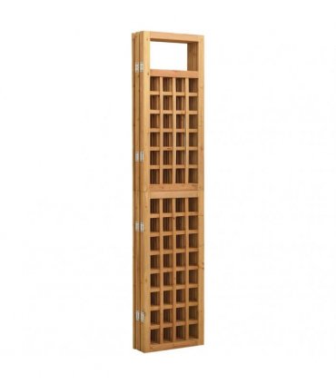 vidaXL 5-Panel Room Divider/Trellis Solid Fir Wood 201,5x180 cm