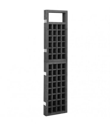 vidaXL 3-Panel Room Divider/Trellis Solid Fir Wood Black 121x180 cm