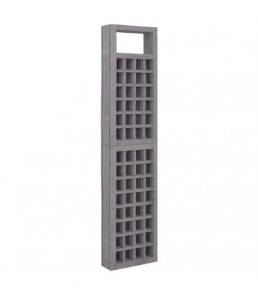 vidaXL 6-Panel Room Divider/Trellis Solid Fir Wood Grey 242,5x180 cm