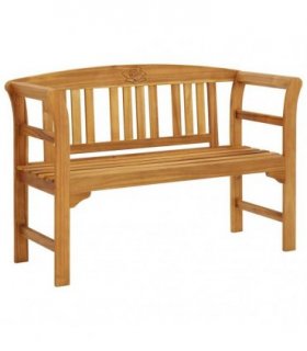 vidaXL Rose Bench 2 -Seater 114 cm Solid acacia wood Natural