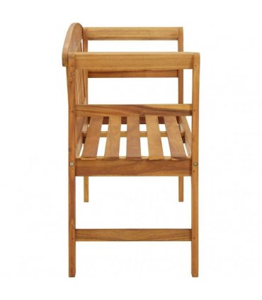 vidaXL Rose Bench 2 -Seater 114 cm Solid acacia wood Natural
