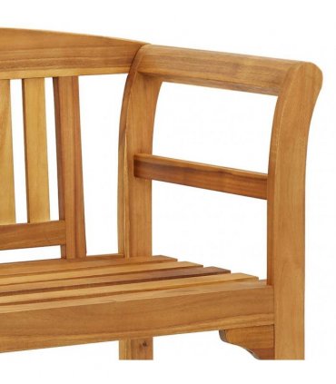 vidaXL Rose Bench 2 -Seater 114 cm Solid acacia wood Natural
