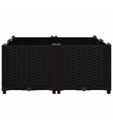 vidaXL Raised Bed 80x80x38 cm Polypropylene