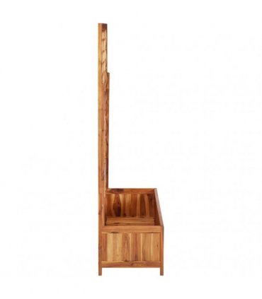 vidaXL Raised Bed with Trellis 85x38x150 cm Solid Acacia Wood