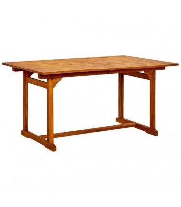 vidaXL Garden Dining Table (150-200)x100x75 cm Solid Acacia Wood