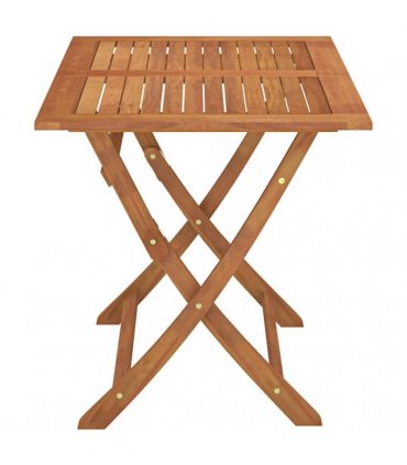vidaXL Folding Garden Table 120x70x75 cm Solid Eucalyptus Wood