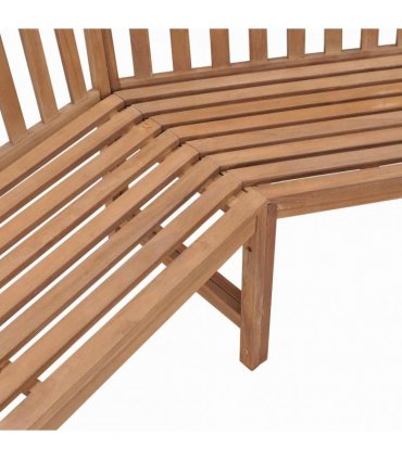 vidaXL Garden Corner Bench 185x185x90 cm Solid Teak Wood