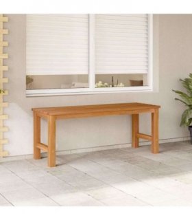 vidaXL Garden Bench 114 cm Solid Teak Wood
