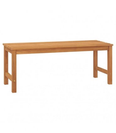 vidaXL Garden Bench 114 cm Solid Teak Wood