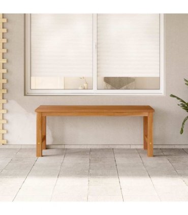 vidaXL Garden Bench 114 cm Solid Teak Wood