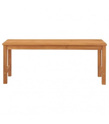 vidaXL Garden Bench 114 cm Solid Teak Wood