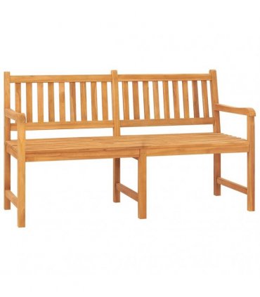 vidaXL 3-Seater Garden Bench with Table 150 cm Solid Teak Wood