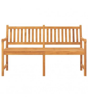 vidaXL 3-Seater Garden Bench with Table 150 cm Solid Teak Wood