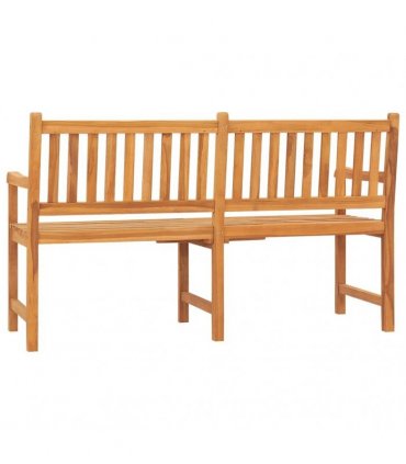 vidaXL 3-Seater Garden Bench with Table 150 cm Solid Teak Wood