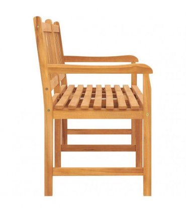 vidaXL 3-Seater Garden Bench with Table 150 cm Solid Teak Wood