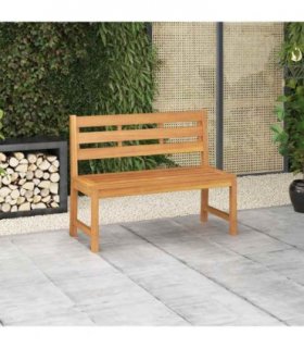 vidaXL Garden Bench 114 cm Solid Teak Wood