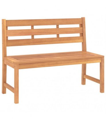 vidaXL Garden Bench 114 cm Solid Teak Wood