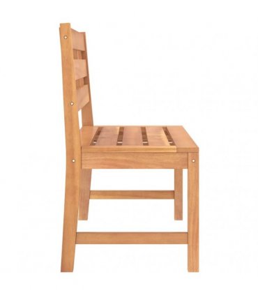 vidaXL Garden Bench 114 cm Solid Teak Wood