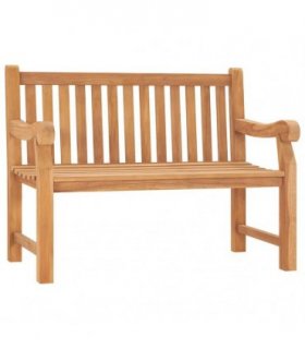 vidaXL Garden Bench 114 cm Solid Teak Wood