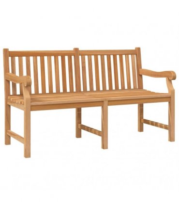 vidaXL Garden Bench 150 cm Solid Teak Wood