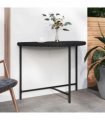 vidaXL Garden Table Black 100x50x75 cm Poly Rattan