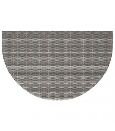 vidaXL Garden Table Grey 80x50x75 cm Poly Rattan