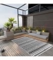 vidaXL Outdoor Rug ARAKIL Black 160x230 cm PP