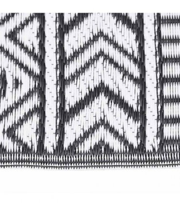 vidaXL Outdoor Rug ARAKIL Black 160x230 cm PP