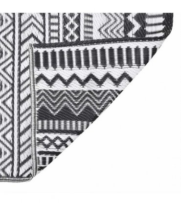 vidaXL Outdoor Rug ARAKIL Black 160x230 cm PP