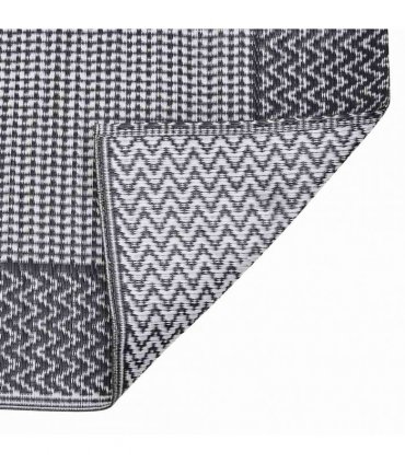 vidaXL Outdoor Rug ARAKIL Black 140x200 cm PP