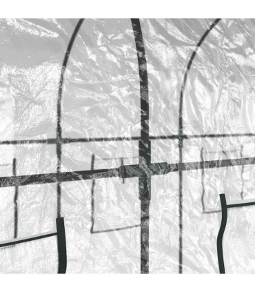 vidaXL Greenhouse Transparent 160x400x190 cm PVC&Powder-coated Steel