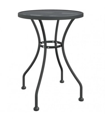 vidaXL Garden Table Ø60x72 cm Expanded Metal Mesh Anthracite