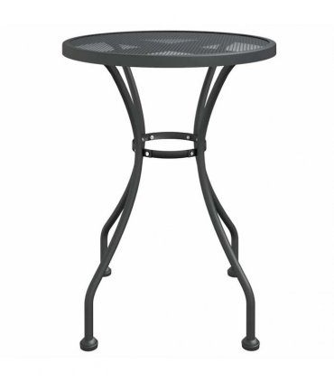 vidaXL Garden Table Ø60x72 cm Expanded Metal Mesh Anthracite