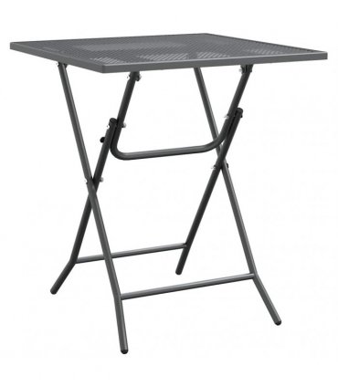vidaXL Garden Table 60x60x72 cm Expanded Metal Mesh Anthracite