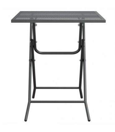 vidaXL Garden Table 60x60x72 cm Expanded Metal Mesh Anthracite