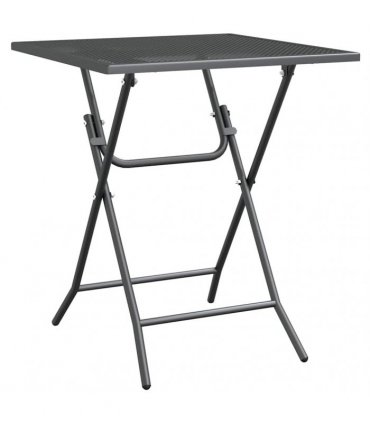 vidaXL Garden Table 60x60x72 cm Expanded Metal Mesh Anthracite