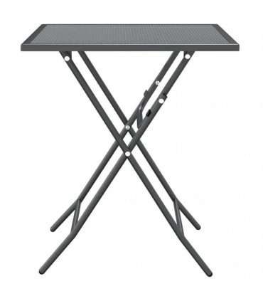 vidaXL Garden Table 60x60x72 cm Expanded Metal Mesh Anthracite