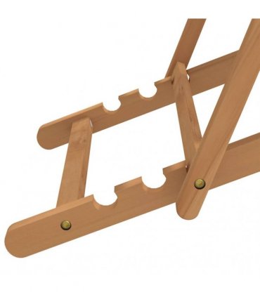 vidaXL Folding Chair Solid Wood Teak Cream