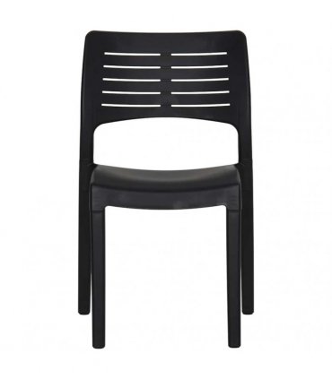 vidaXL Garden Chairs 2 pcs Anthracite Polypropylene