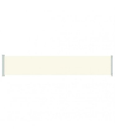 vidaXL Patio Retractable Side Awning 117x614 cm Cream