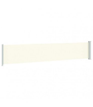 vidaXL Patio Retractable Side Awning 117x614 cm Cream